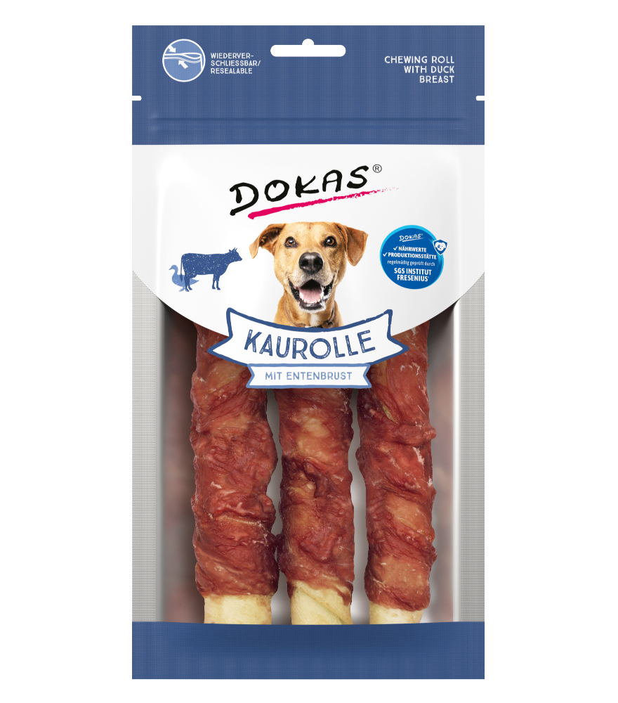 Dokas DOG Rollos Pechuga de Pato (6 x 150 g)