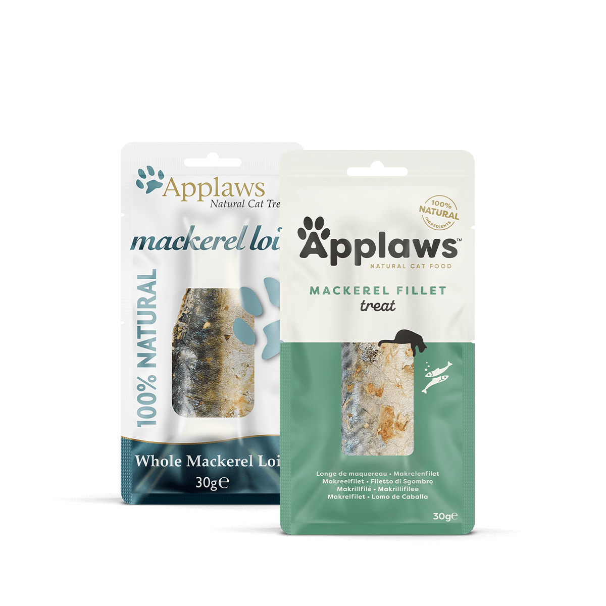 Applaws Cat Snack lomo Caballa - Pack 12 x 30 gr