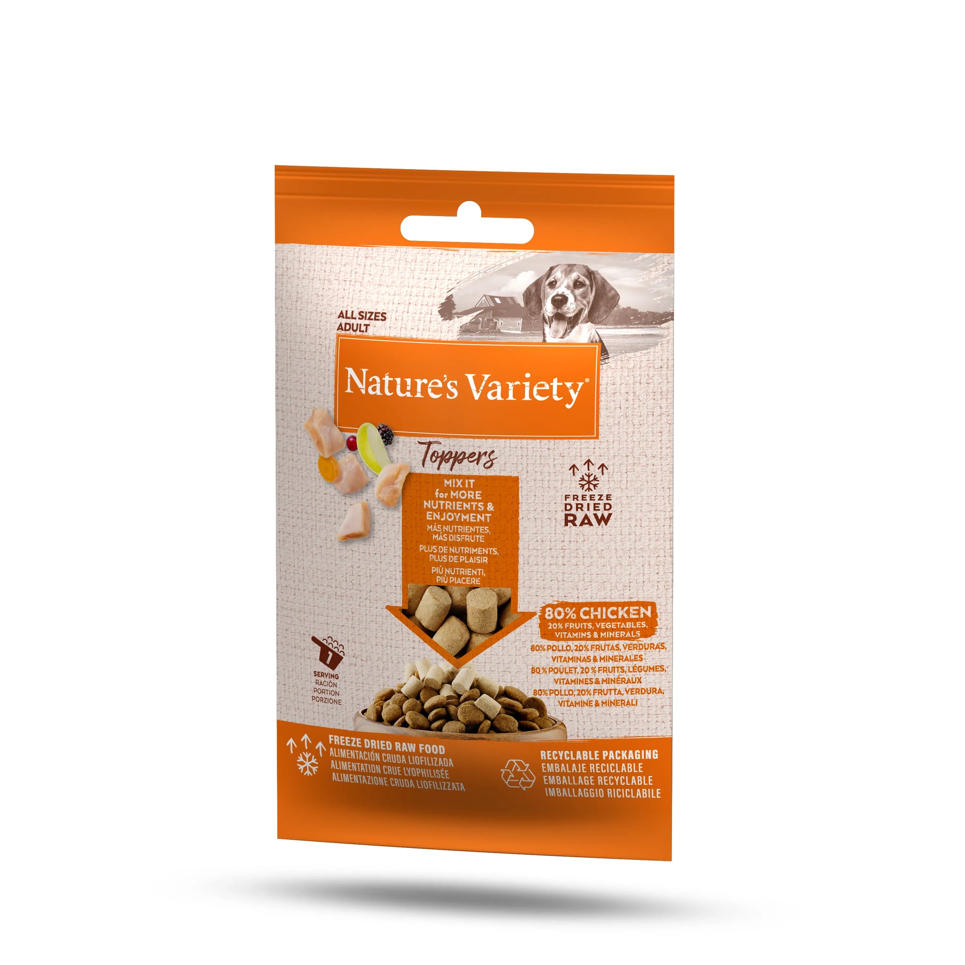 Nature'S Variety Freeze Dried Toppers Chiken