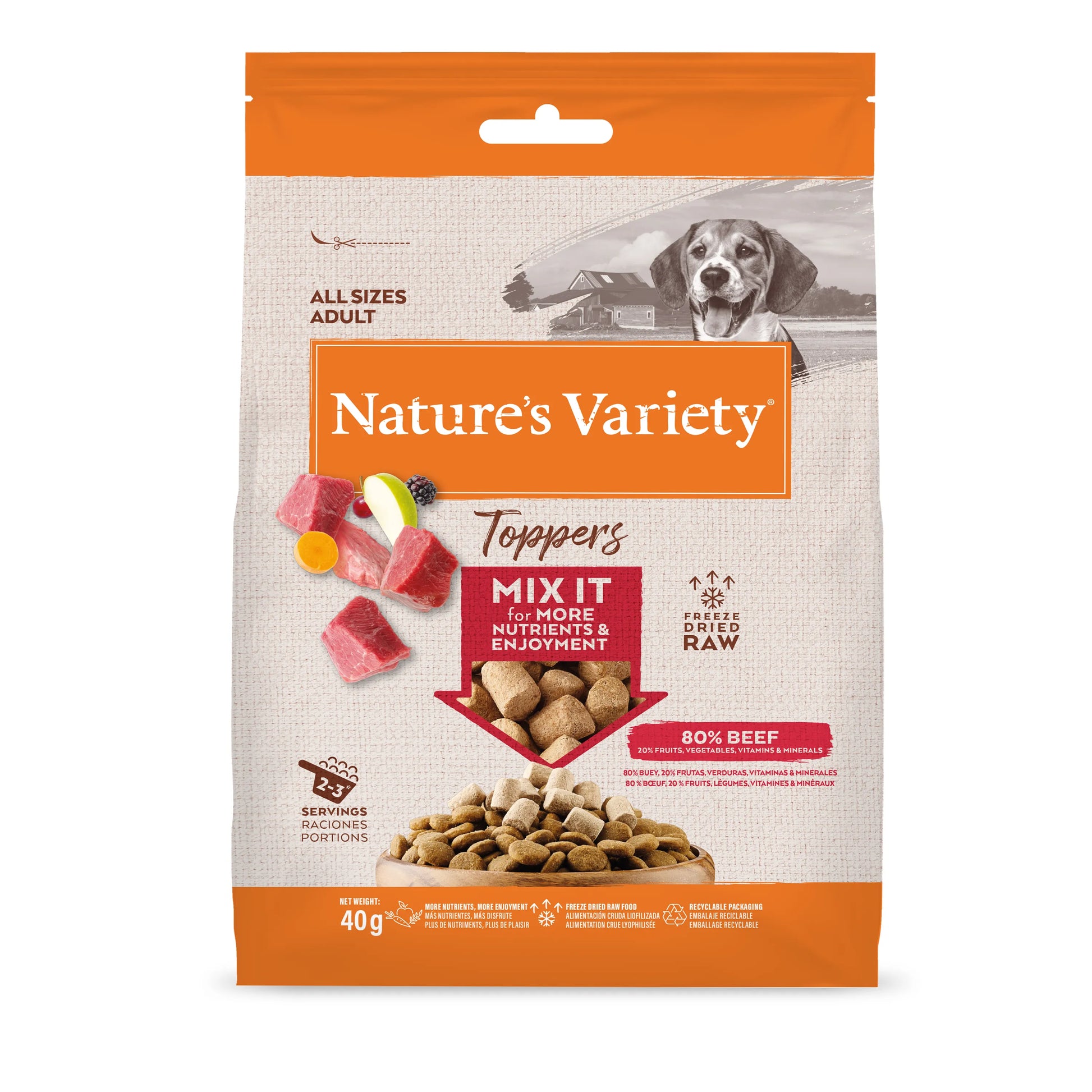 Nature’S V Toppers Beef