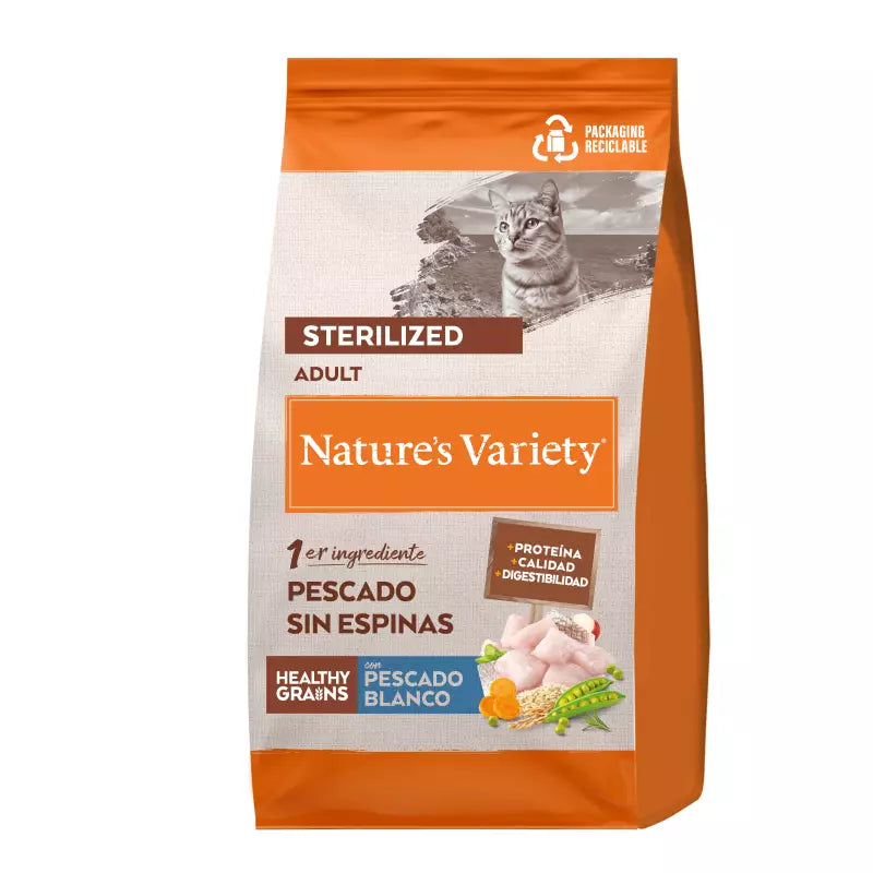 Nature'S Variety Cat Healthy grain Sterilized Pescado