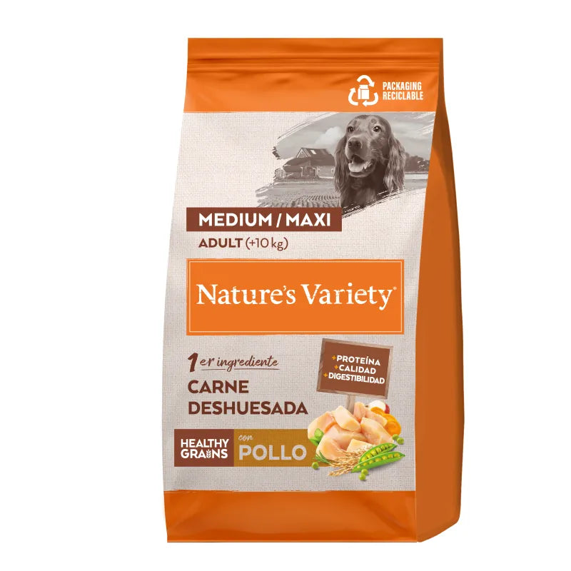 Nature'S Variety Dog Healthy grain Medium Adult Pollo