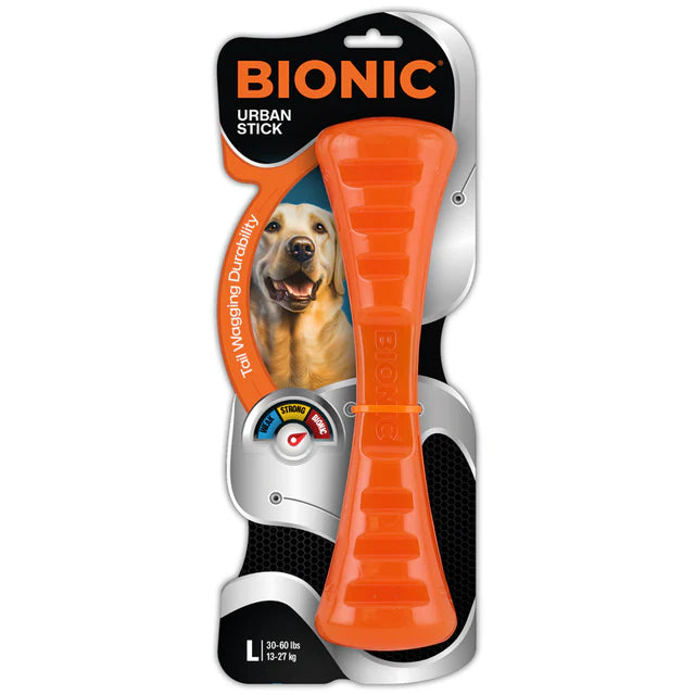 Juguetes ultra resistentes para perros BIONIC Urban Stick L