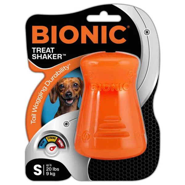 Juguetes ultra resistentes para perros BIONIC Treat Shaker S