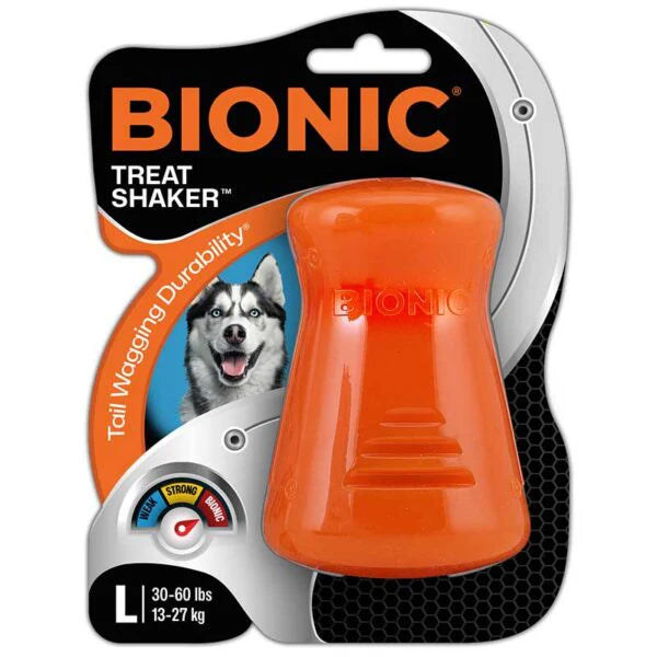 Juguetes ultra resistentes para perros BIONIC Treat Shaker L
