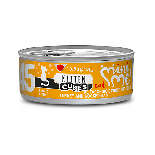 Disugual CUBES MINI ME 45 KITTEN Pavo y Jamón cocido (12 x 85 g)
