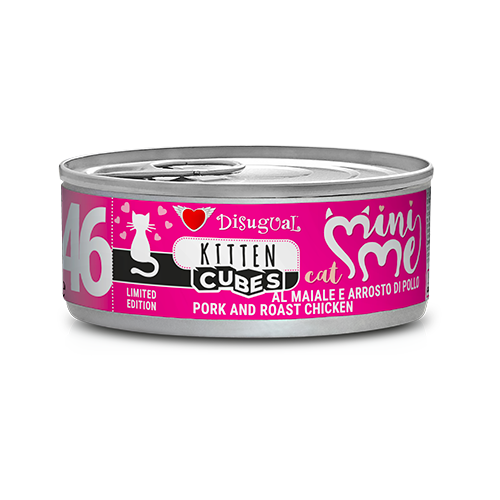 Disugual CUBES MINI ME 46 KITTEN Cerdo y Pollo asado (12 x 85 g)
