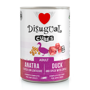 Disugual Dog CUBES Pato, Speck y Lentejas (6 x 400 g)