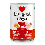 Disugual Dog CUBES Ternera, Pollo asado y Calabaza (6 x 400 g)