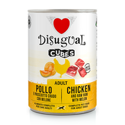 Disugual Dog CUBES Pollo, Jamón Crudo y Melón (6 x 400 g)