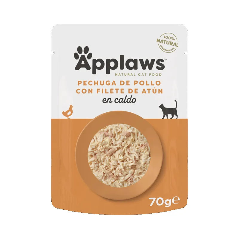 Applaws Cat Sobre Peguga De Pollo Y Filete De Atun