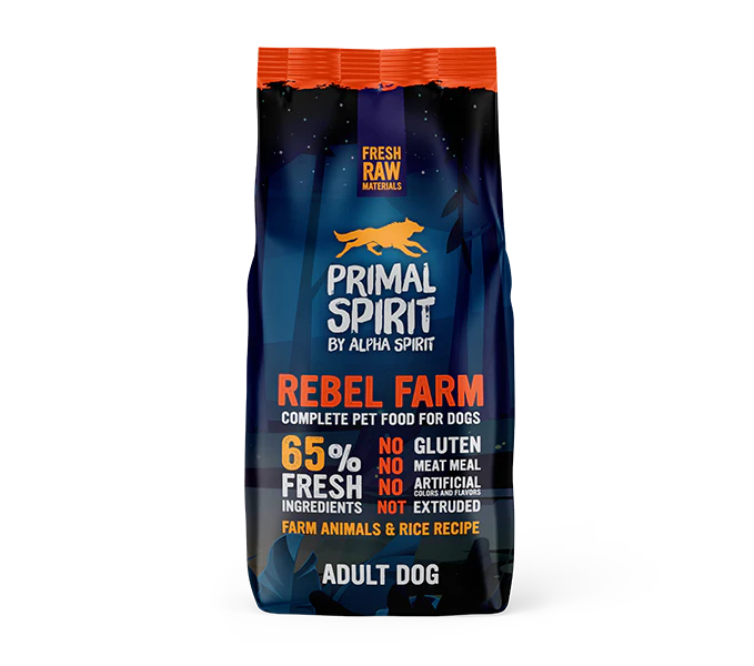 Alpha Spirit Perros Primal 65% Rebel Fram