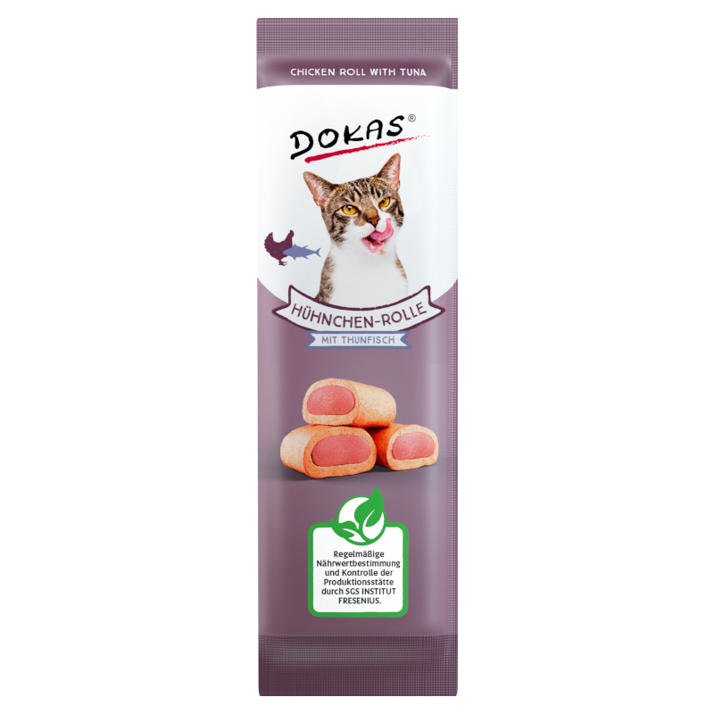 Dokas CAT Rollos de Pollo con Atún (32 x 10 g)