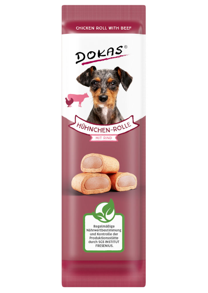 Dokas DOG Rollos de Pollo con Ternera (32 x 10 g)