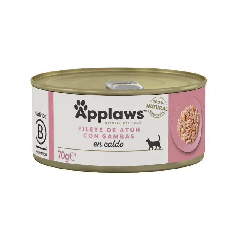 Applaws Cat lata Atun Y gambas - Pack 24 x 70 gr