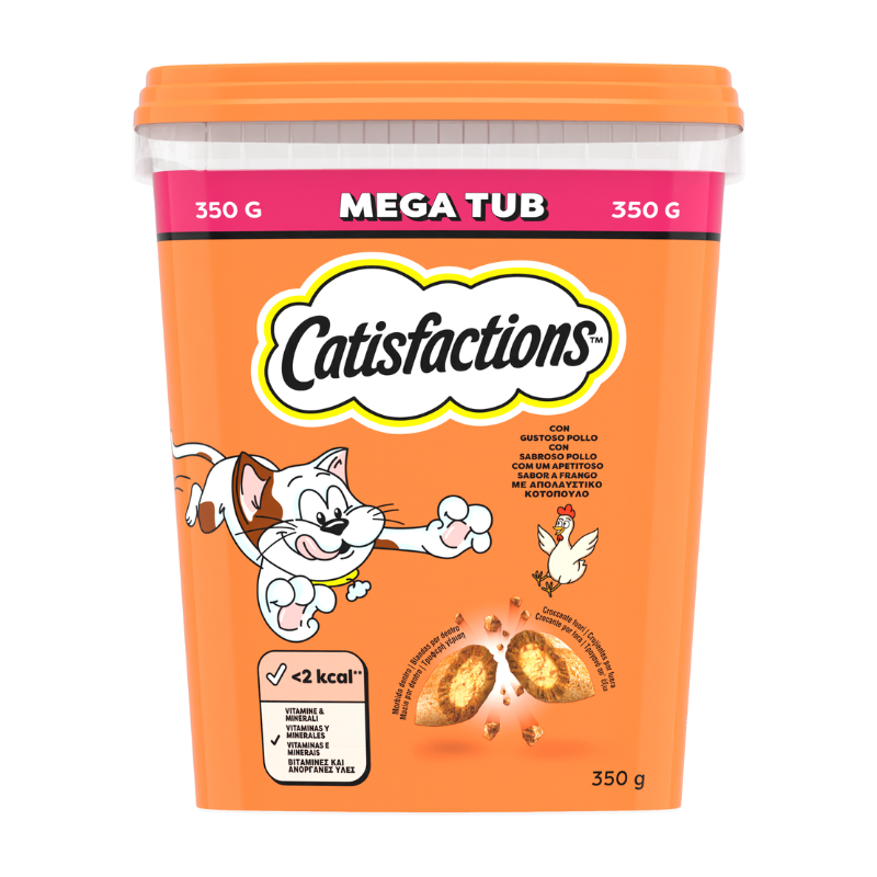 Snack para Gatos Catisfactions MEGA TUB Pollo (350 g)