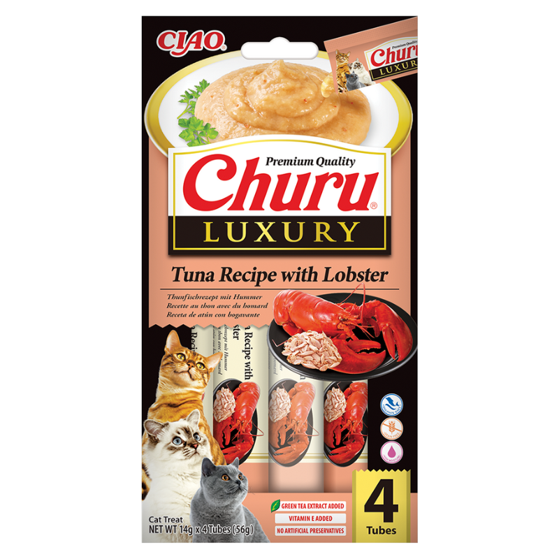 Churu CAT LUXURY Atún y Bogavante (12 uds. de 4 x 14 g)
