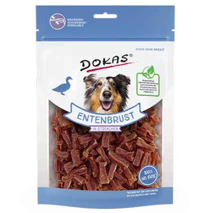 Dokas DOG Trozos de Pechuga de Pato (9 x 200 g)