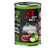 Alpha Spirit Perros Pato C/Manzana Verde lata 6X400GR
