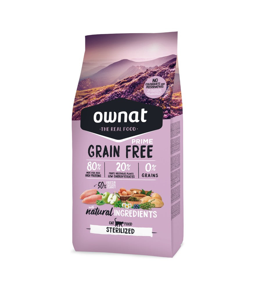 Ownat Prime Feline Adult Sterilised grain Free