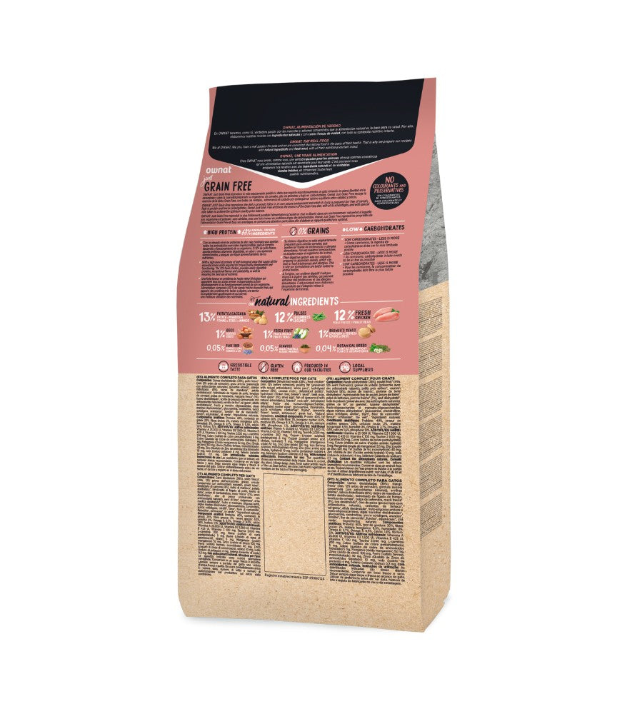 Ownat Just Feline Adult grain Free Pollo
