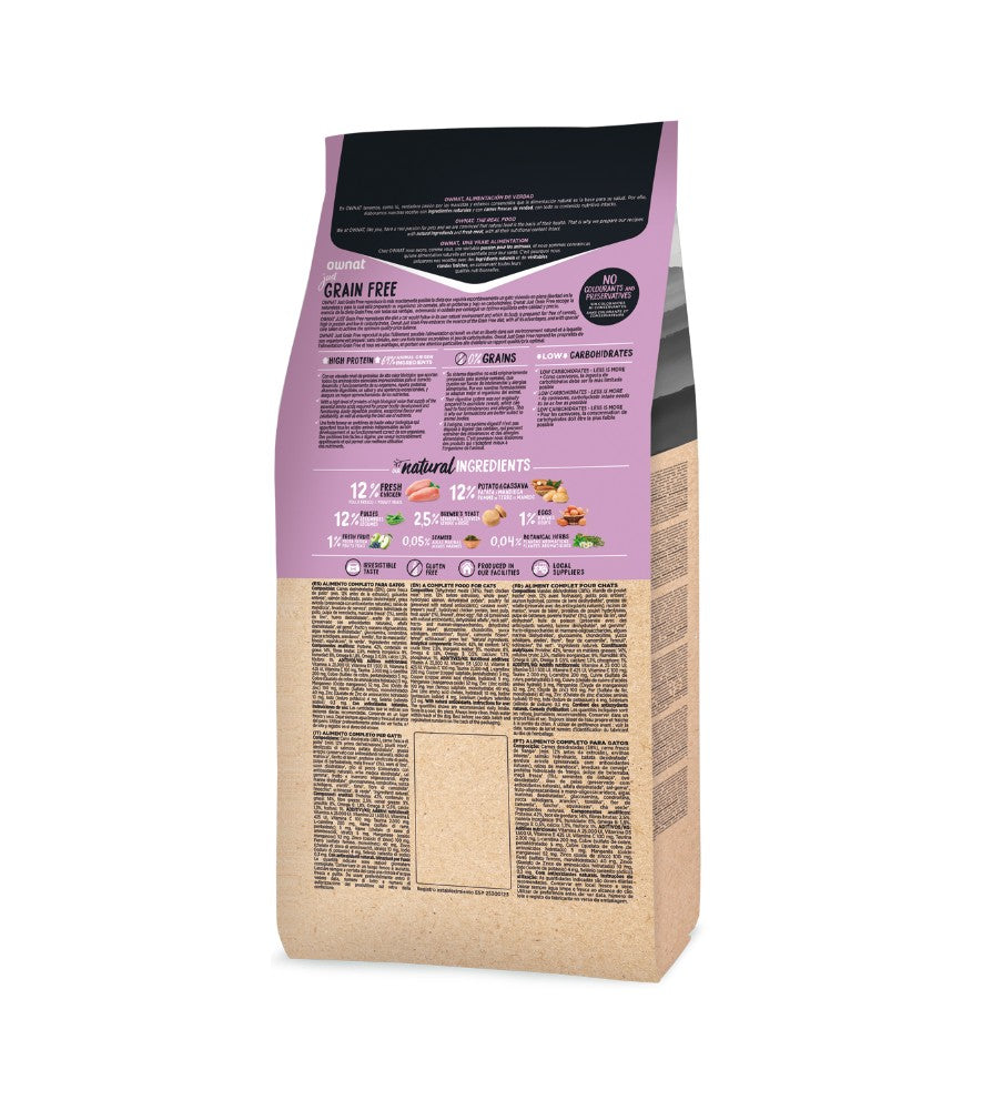 Ownat grain Free Just Feline Adult Sterilized Pollo