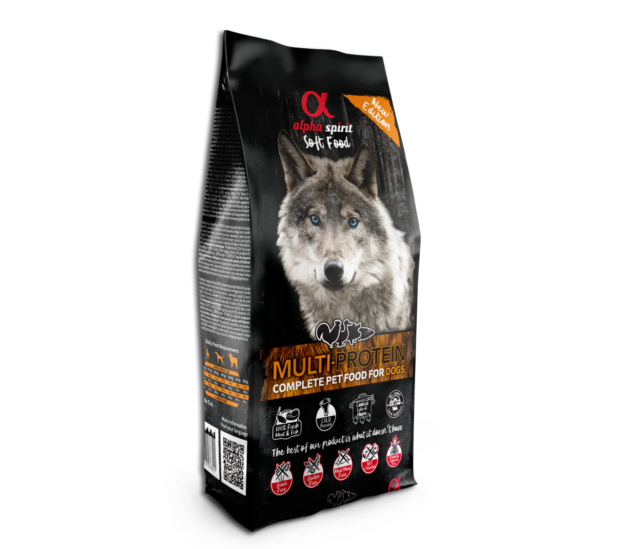 Alpha Spirit Perros Multiproteico Semihumedo Monodosis 1,5KG