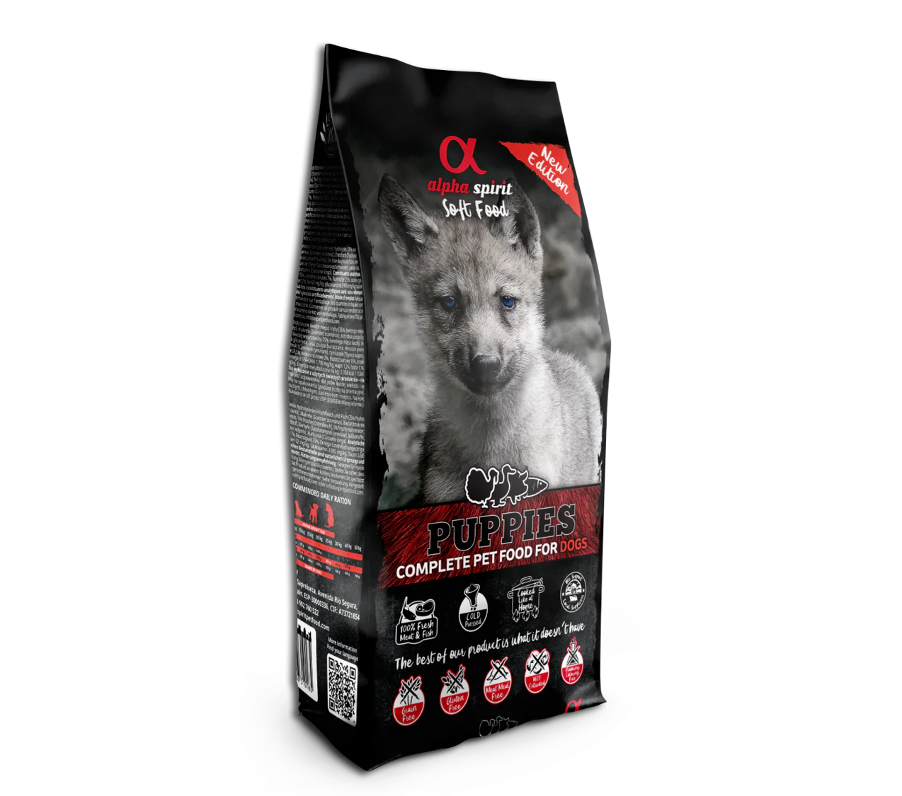 Alpha Spirit Perros Cachorro Semihumedo Caja 9KG