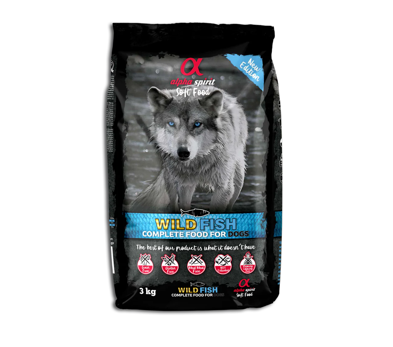 Alpha Spirit Perros Adulto Semihumedo Pescado 1,5KG