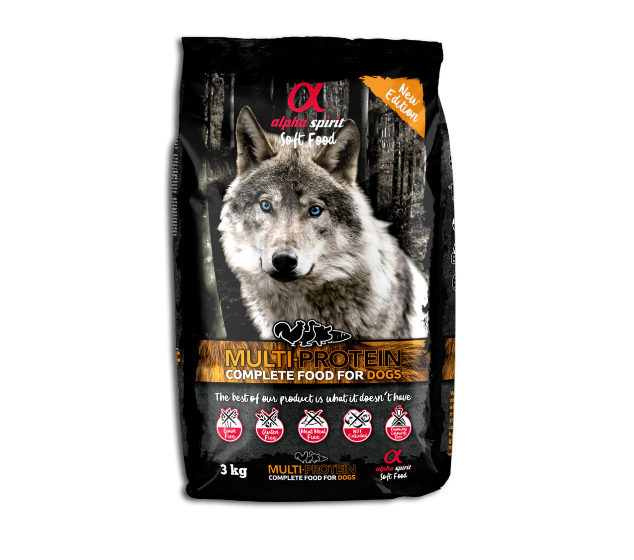 Alpha Spirit Perros Multiproteico Semihumedo Caja 9KG