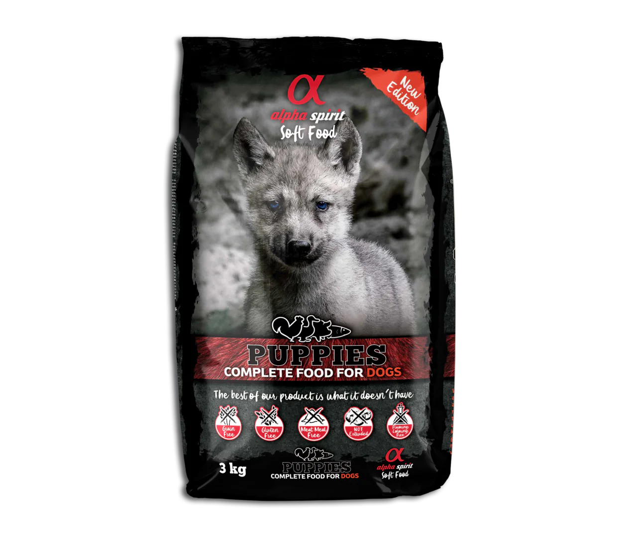 Alpha Spirit Perros Cachorro Semihumedo