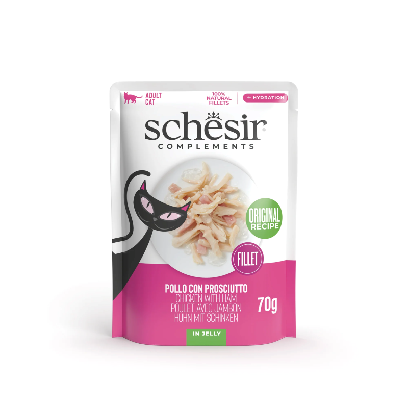 Schesir filetes de Pollo con Jamón en gelatina 85 gr