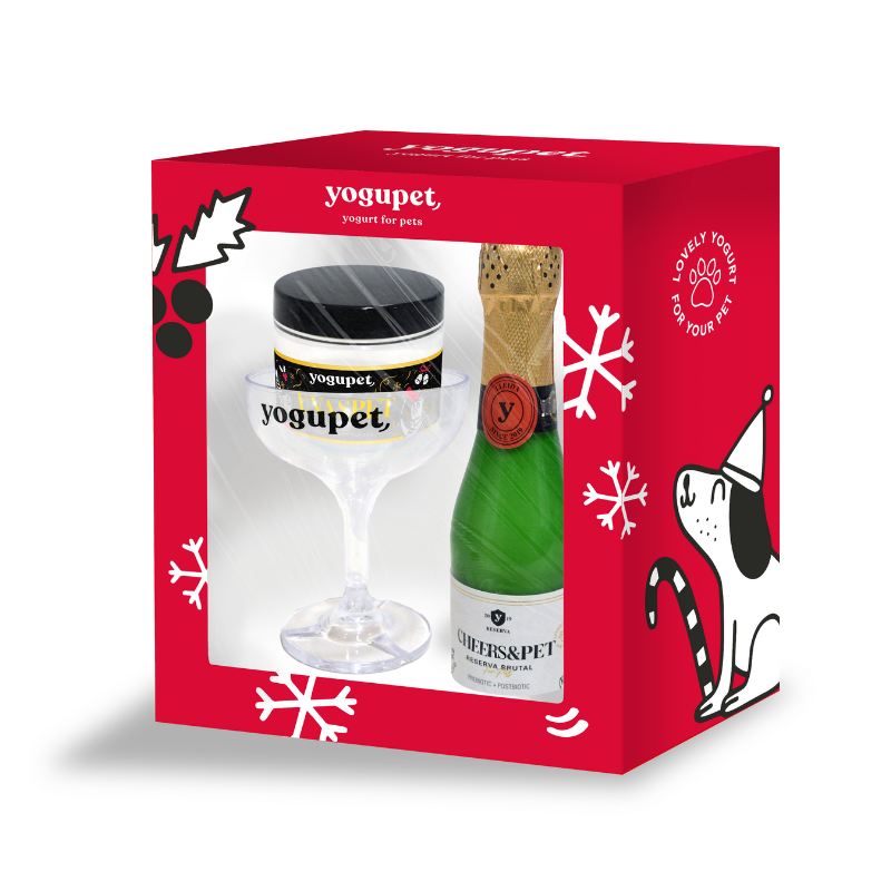 Yogupet Box Navidad: 1 Cheers&Pet + 1 Copa + 1 Uvaspet