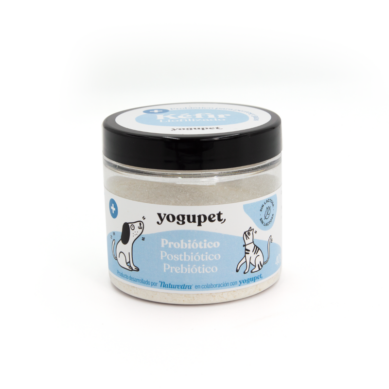 Yogupet KÉFIR LIOFILIZADO Probiótico, Postbiótico y Prebiótico (40 g)