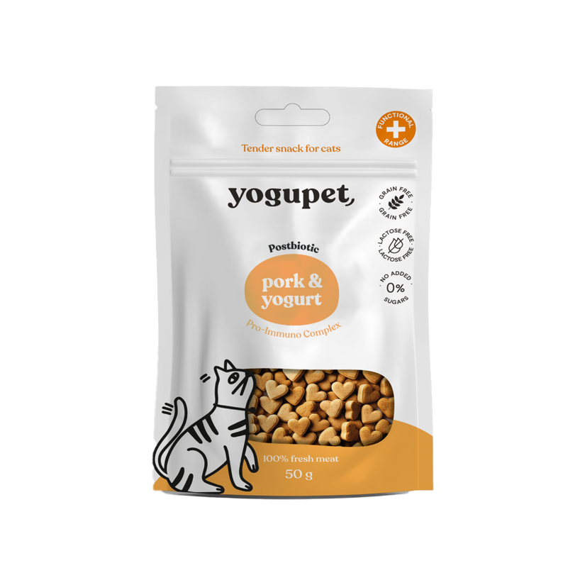 Yogupet SNACK Gato CERDO & YOGUR (10 x 50 g)