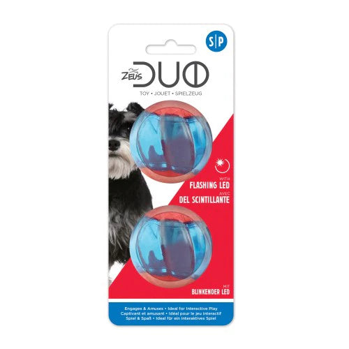 Pelotas para perros Zeus Duo - Pack de 2 LED / M
