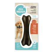 Hueso mordedor con aroma para cachorro Zeus Nosh Flexible Bacon / 15cm